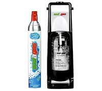 Gasatore di acqua SodaGas Gasatore d’acqua per trasformare l’acqua in acqua frizzante, Colore BIANCO, Bombola CO2 alimentare ricaricabile 420 grammi, Bottiglia 1 litro inclusa