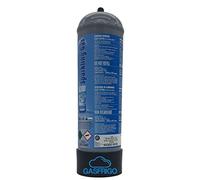 GASFRIGO® - Bombola CO2 monouso da 1300 gr. con supporto in plastica attacco M11x1 per erogatori acqua frizzante-MARCA EUROTRE MADE IN ITALY