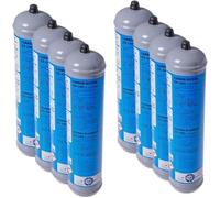 GASFRIGO®, Bombola co2 per gasatore, 600 gr usa e getta attacco M11x1, gas acqua frizzante, co2 per acqua frizzante, cilindro co2 per gasatore, bombole gasatore acqua frizzante - confezione 8 bombole