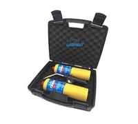 GASFRIGO® - Kit Cannello microtorcia polifunzionale CGA600 + 2 Bombole TURBO MAPP (MAP PRO) 400g. + Valigetta con spugne