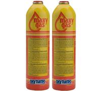 GASFRIGO - N° 2 bombole cartucce oxyturbo maxy gas 350g. attacco 7/16" - per turbo set 90 o cannelli con attacco 7/16"