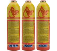 GASFRIGO - N° 3 bombole cartucce oxyturbo maxy gas 350g. attacco 7/16" - per turbo set 90 o cannelli con attacco 7/16"
