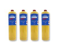 GASFRIGO® - N° 4 BOMBOLE CARTUCCE TURBO MAPP (MAP PRO) 400 gr. SALDATURA TURBO SET 110 200