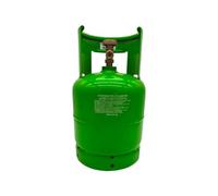 GASFRIGO® - nr° 1 Bombola neutra vuota per stoccaggio gas refrigerante - capacità 7 Lt - completa di valvola monofase (gas) uscita 21,7 x 1/14 destro