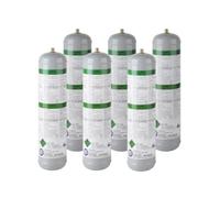 GASFRIGO® - Nr. 6 Bombole usa e getta gas miscela argon co2 da 1 lt. 110 bar attacco M10x1 - saldatura MAG - NOTA E' UN PRODOTTO PROFESSIONALE-MARCA EUROTRE MADE IN ITALY