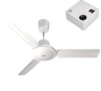 GASFRIGO - Ventilatore da soffitto 61751 Nordik Evolution R 120/48" Bianco + comandi da muro o telecomando (61751 + SCRR5)