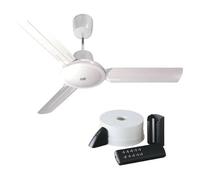 GASFRIGO - Ventilatore da soffitto Nordik Evolution R 120/48" - 61751 - Bianco + telecomando TELENORDIK 5TR (codici 61751 + 22386)