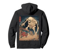 Gashadokuro Scheletro Gigante Yokai Giapponese Horror Art Vintage Felpa con Cappuccio