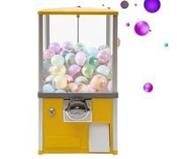 Gashapon Machine Commerciale, Candy Machine Grande a Mo-neta, Vending Equipment Senza Corrente, Capsule Toys Colorati, Perfetta per Amusement Parks e Arcade(Yellow)