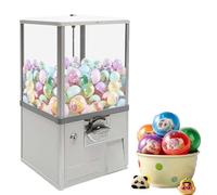 Gashapon Machine Commerciale, Grande Candy Machine Senza Elettricità, Vending Machine a Mo-neta 360°, Capsule Toys, Perfetta per Centri Commerciali e Amusement Parks(White)
