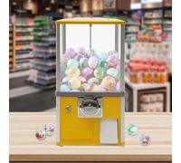 Gashapon Machine Grande Commerciale, Candy Machine a Mo-neta, Vending Equipment Senza Elettricità, Capsule Toys Rotanti, Perfetta per Amusement Parks e Supermercati(Yellow)