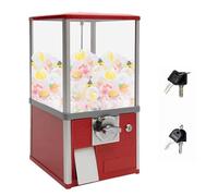 Gashapon Machine Rotante 360°, Candy Machine Grande a Mo-neta, Vending Equipment Commerciale, Capsule Toys Colorati, Perfetta per Amusement Parks e Shopping Mall(Red)