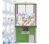 Gashapon Machine Rotante 360°, Candy Machine Grande a Mo-neta, Vending Equipment Commerciale, Capsule Toys Colorati, Perfetta per Amusement Parks e Shopping Mall(Green)