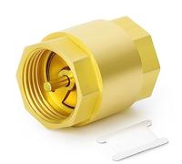 GASHER 1pezzi Valvola di ritegno in ottone 1-1/2" filettatura femmina, prevenzione del riflusso, valvole di ritegno unidirezionali