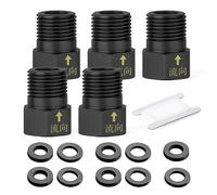 GASHER 5pezzi Valvole di ritegno unidirezionali in ottone nero da 1/2" femmina a 1/2" maschio, prevenzione del riflusso, non ritorno Valvole di ritegno unidirezionali