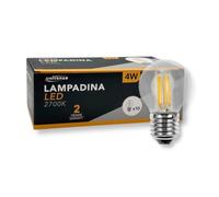 GASIASHOP SRL CONFEZIONE 10 PEZZI UNIVERSO G45A-10C LAMPADINA LED SMD POTENZA 4W E27 G45 AC220V 440LM BIANCO CALDO 2700K IDEALE PER CATENARIE
