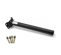 GASIASHOP SRL Supporto Braccio PALO A Muro per Armature STRADALI Colore Nero Lunghezza 45CM Diametro 4.8CM