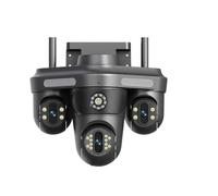 GASIASHOP SRL TELECAMERA SPEED DOME PTZ IP NETWORK 12MP CON TRE LENTI TRE SCHERMI ANALISI INTELLIGENTE AUDIO BIDIREZIONALE IP65