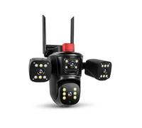GASIASHOP SRL TELECAMERA WI-FI PTZ 4 LENTI 16MP DA ESTERNO CON VISIONE NOTTURNA, AUDIO BIDIREZIONALE, RILEVAMENTO MOVIMENTO E CONTROLLO DA APP FF VIDEO