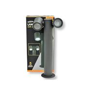 GASIASHOP SRL UNIVERSO 539PB-B440-G LAMPIONE 45CM DA GIARDINO CON DIFFUSORI ORIENTABILI PER ESTERNO IP44 CON ATTACCHI GU10