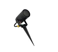 GASIASHOP SRL UNIVERSO 837WA-B80-G PORTAFARETTO DA GIARDINO CON PORTALAMPADA PER LAMPADINE GU10 PICCHETTO DA INTERRAMENTO ALLUMINIO NERO IP65