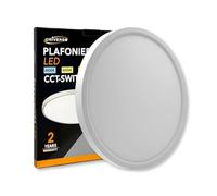 PLAFONIERA ULTRA SLIM SMD LED 24W ROTONDA 30CM IP40 COLORE BIANCO CCT 3 IN 1