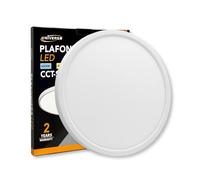 GASIASHOP SRL UNIVERSO LV-400-B3C PLAFONIERA ULTRA SLIM ROTONDA BIANCA SMD LED 32W Ø40CM IP40 CCT 3 IN 1 CAMBIA COLORE LUCE