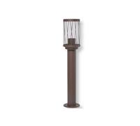 GASIASHOP SRL UNIVERSO PT-01C LAMPIONCINO DA GIARDINO IN ALLUMINIO ROSSO RUGGINE CON ATTACCO E27 DA ESTERNO IP54