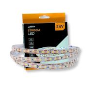 GASIASHOP SRL UNIVERSO STRISCIA LED FLESSIBILE DC 24V 100W SMD 2835 MONOCOLORE 120 LED/M - BOBINA DA 10 METRI TAGLIO OGNI 1CM (Bianco Caldo)