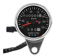 Gasina del Contachilometri del Velocimetro della Faccia a LED di Moto Nera con Indicatore di Elevata sensibilità per i Ciclisti Notturni Protezione Duratura Impermeabile per Qualsiasi Motocicletta