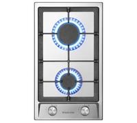 GASLAND GH30SF piano cottura a gas da incasso in acciaio inossidabile, 2 fuochi, 30 cm piano cottura a gas autonomo da incasso, fornello a gas butano da 4200 watt, GPL/gas naturale