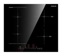 GASLAND IH604BF 60 cm piano cottura a induzione integrato, 7000 W fornello elettrico con 4 zone boost, piano cottura FlexInduction per BBQ, Warm Up/Stop + funzione GO