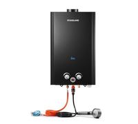 GASLAND Scaldacqua a gas BE422B, per esterni, 16 litri, butano (50 mbar), propano (50 mbar), doccia GPL per campeggio, camper, fienile