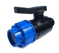 GASMIS Valvola a Compressione filettata Maschio 32mm x 1", PN16, Ideale per connettere Tubi in Polietilene (PEBD, PEMD, PEAD, PPR), per Acqua Potabile, Made in Italy