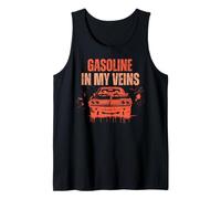 Gasoline In My Veins Car Guy Auto Lover Mechanic Petrolheads Canotta