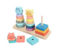 Gassificazione della Classificazione del Legno Giocattolo, Giocattoli di Classificazione del Colore Set di Una Forma di Osservazione Educativa degli Animali per la Scuola Materna