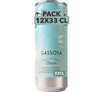 Gassosa Acqua Minerale Effervescente con Bolle Naturali, Pack 12x33 cl Scad 2027