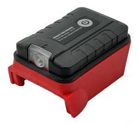 Gastagrav 18V per la batteria Adattatore Dual USB Charger LED Luci 18V per | per le porte USB doppie della batteria 5V 2.1A, 3W per le luci bianche del lavoro del LED, converte 14-22V a 5V
