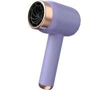 Gastagrav Asciugacapelli wireless ricaricabile USB, asciugacapelli portatile con 3 impostazioni di calore e design leggero da viaggio per uso domestico (standard UE elegante viola)
