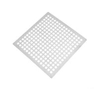 Gastagrav Copertura quadrata per scarico doccia in acciaio inossidabile, filtro per capelli per lavelli del bagno, trappola anti-intasamento con piccoli fori, design antiscivolo con pesi (12,5 cm)