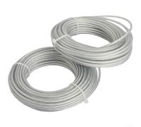 Gastagrav Filo per decespugliatore in nylon con anima in acciaio, 2 x 10 m, per decespugliatori e decespugliatori, alta resistenza all'abrasione per la cura del giardino (2,7)