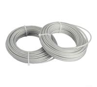 Gastagrav Filo per decespugliatore in nylon con anima in acciaio, 2 x 10 m, per decespugliatori e decespugliatori, alta resistenza all'abrasione per la cura del giardino (2.4)