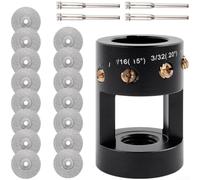 Gastagrav Smerigliatrice a elettrodo con mole da 15 × 25 mm e gambo 4 × 3,0 mm per affilatura precisa degli elettrodi di saldatura con angoli regolabili