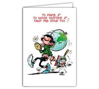 Gaston Lagaffe glct-0127 scheda di Partenza con motivi buona strada/Auguri/Buona fortuna