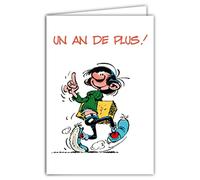 Gaston Lagaffe glct-0136 scheda di compleanno con motivo un anno di più