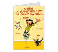 Gaston Lagaffe GLCT0027 Buona festa! Nella tua salute! con busta