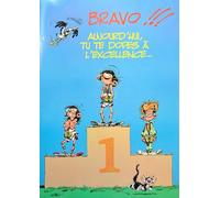 Gaston Lagaffe glmg-5001 scheda gigante Congratulazioni Maxi Grande Formato A3 con busta illustrata Bravo Champion Sport Medaglia taglio successo Eccellenza