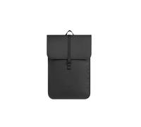 Gaston Luga Däsh, zaino per computer portatile da 13"/14", impermeabile, ecologico, leggero, con tracolla da viaggio, tasca interna con cerniera, colore nero, Nero