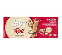 Gastone Lago Cannoli di Wafer Ripieni di Crema alla Nocciola, 80g