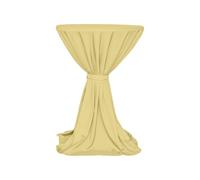 Gastro Uzal Tovaglia Milano con fiocco color crema, 80-100 cm, rotonda, per copritavolo